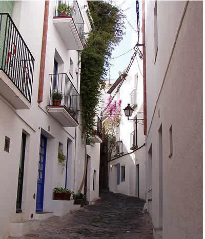 a back street at Cadaques