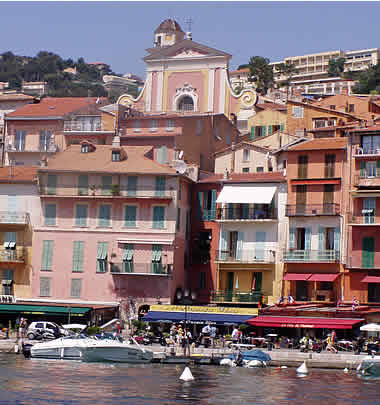 The waterfront at Villefranche