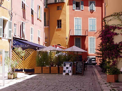 Street restaurant in Villefranche