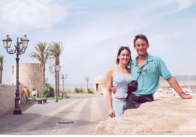 Laura and Tony on the city walls