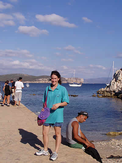 Landing at Cala del Bollo