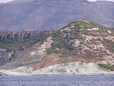 Rock structure at Bosa