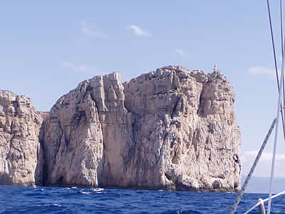 The lighthouse on Cabo Caccia