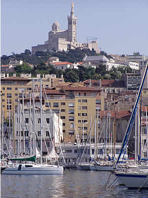 View of the marina