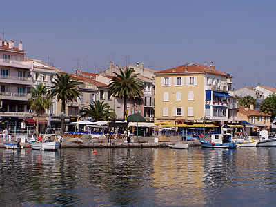 Sanary across the harbour